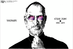 STEVE JOBS by Nate Beeler