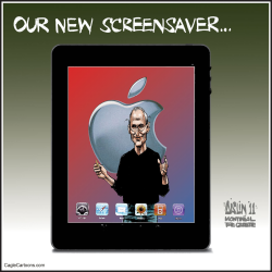 STEVE JOBS SCREENSAVER by Aislin