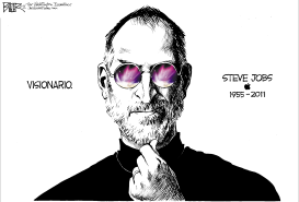 STEVE JOBS  by Nate Beeler