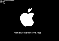 LA FLAMA ETERNA DE JOBS by Pat Bagley