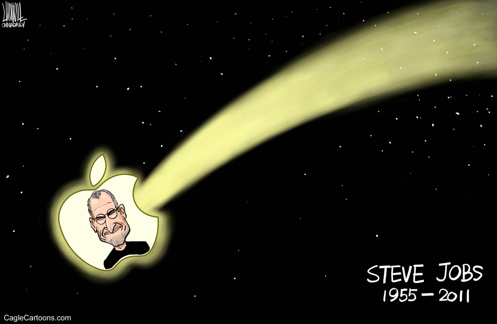  DEATH OF STEVE JOBS by Luojie