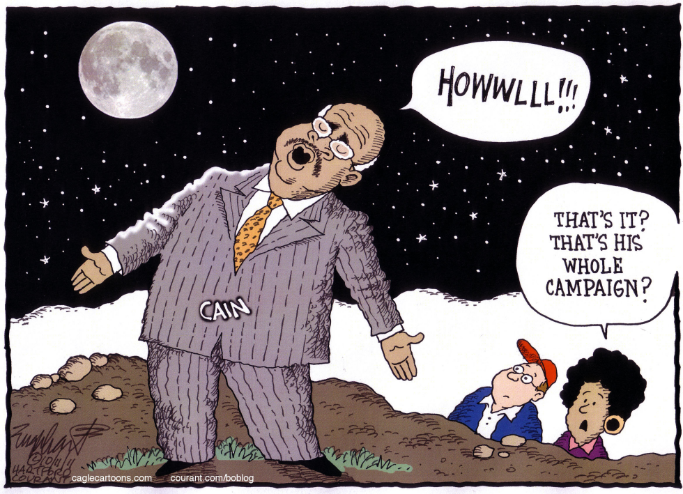  HERMAN CAIN by Bob Englehart