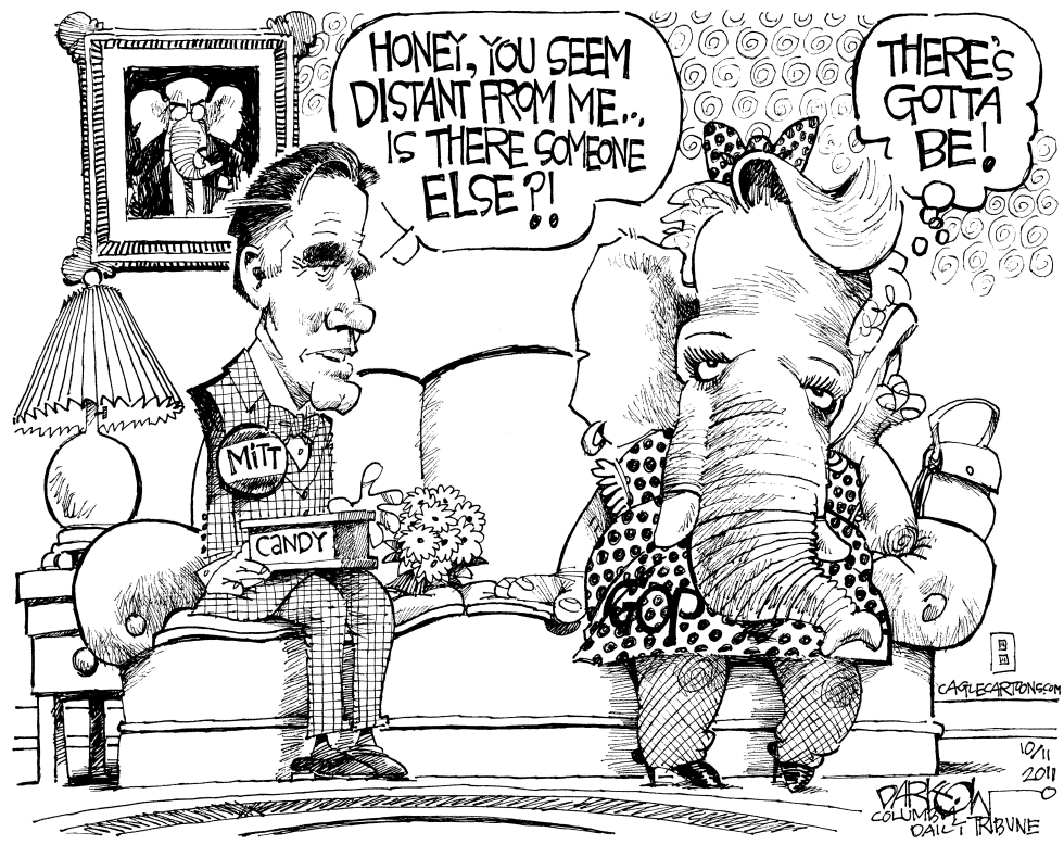  NOT EXCITED ABOUT ROMNEY by John Darkow