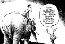 ROMNEY Y LA DERECHA RELIGIOSA by Nate Beeler