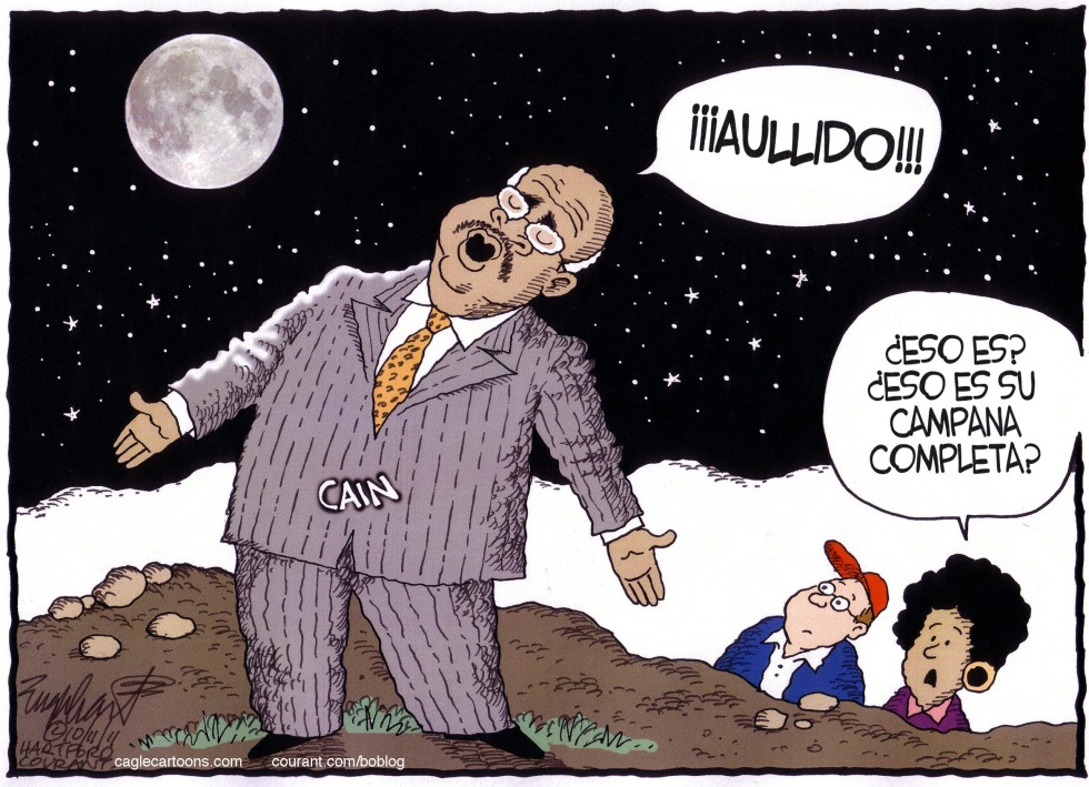  HERMAN CAIN  by Bob Englehart