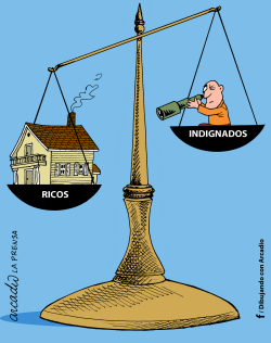 LOS INDIGNADOS by Arcadio Esquivel