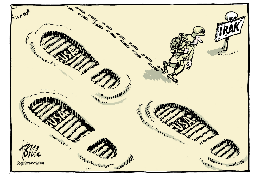  USA OUT OF IRAQ by Tom Janssen