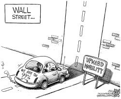 UPWARD MOBILITY by Adam Zyglis