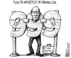 PLAN DE IMPUESTOS DE HERMAN CAIN by Adam Zyglis