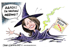 BACHMANN POLL NUMBERS by Dave Granlund