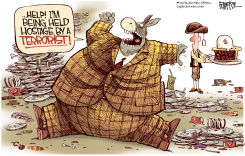 TEA PARTY TERRORIST by Rick McKee