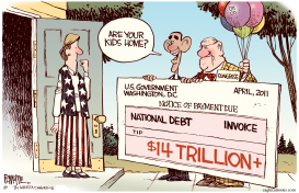 NATIONAL DEBT INVOICE by Rick McKee