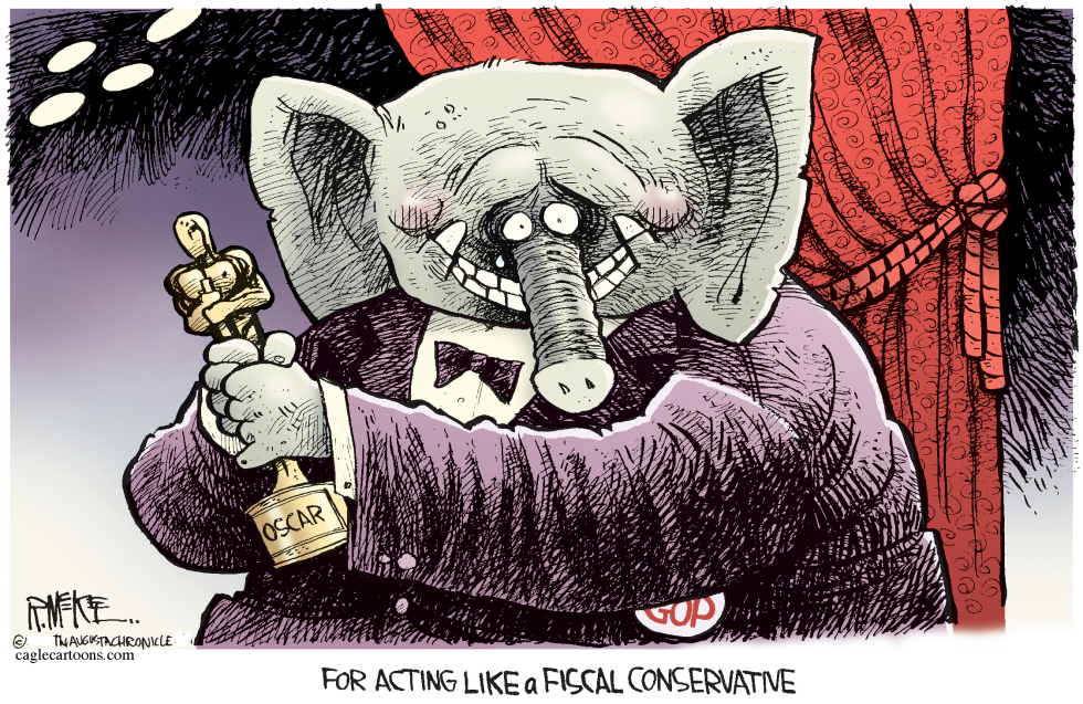  FISCAL CONSERVATIVE by Rick McKee