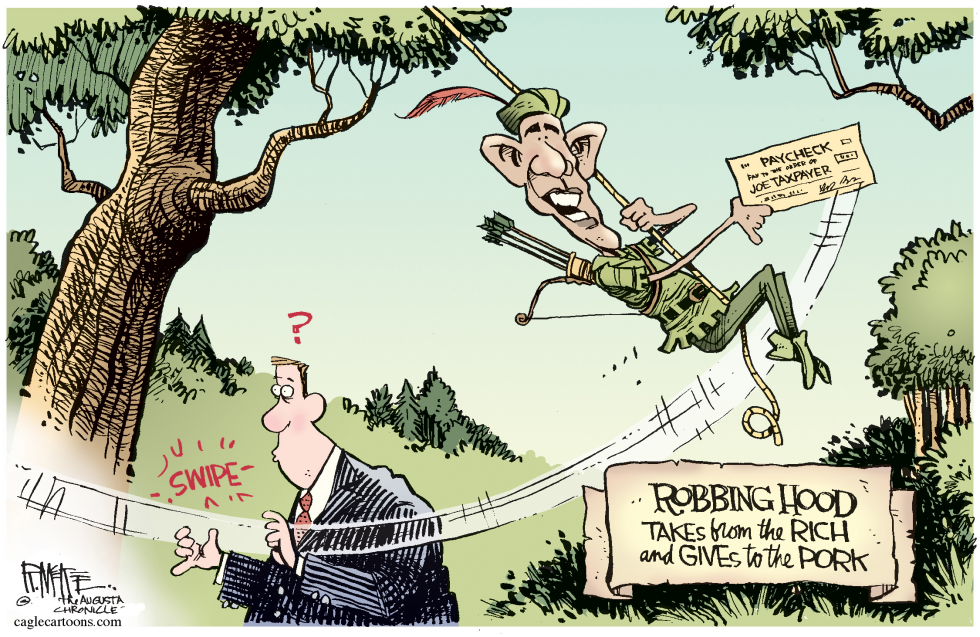  ROBBING HOOD by Rick McKee