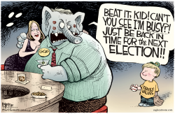 FAMILY VALUES ELECTION by Rick McKee