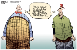 LAW AGAINST PANTS by Rick McKee