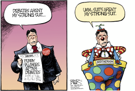 PERRY THE CLOWN by Nate Beeler