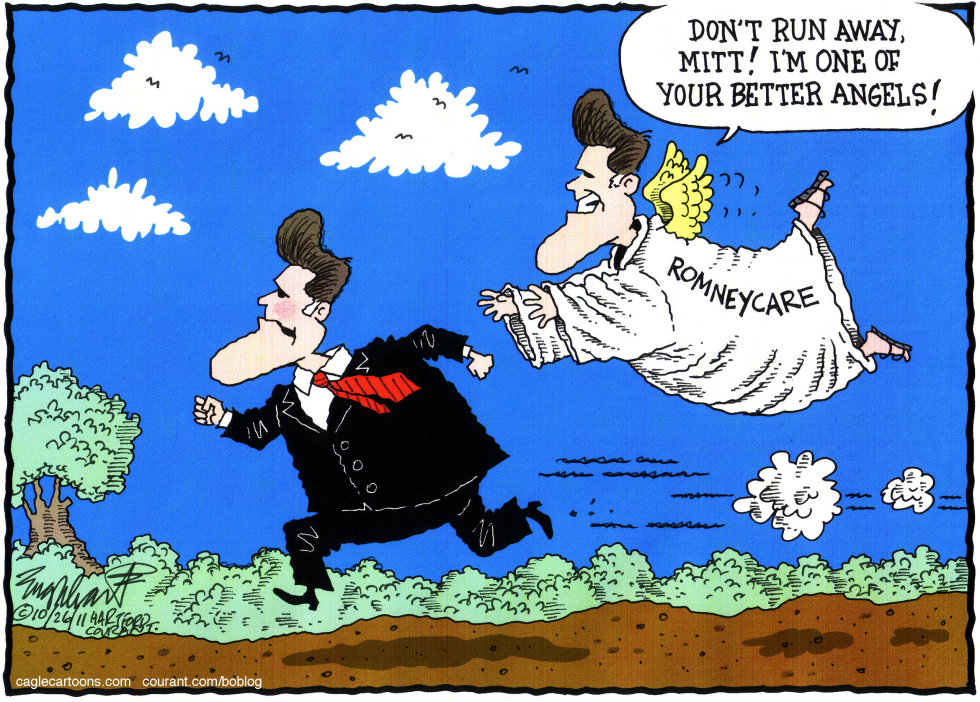  MITT ROMNEY by Bob Englehart