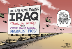 LEAVING IRAQ by Nate Beeler