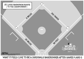 ST LOUIS CARDINALS MARATHON ROUTE TO CHAMPIONSHIP by RJ Matson