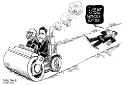 RICK PERRY FLAT TAX by Daryl Cagle