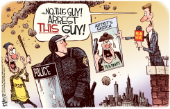 OCCUPY PROTESTER ARRESTS by Rick McKee